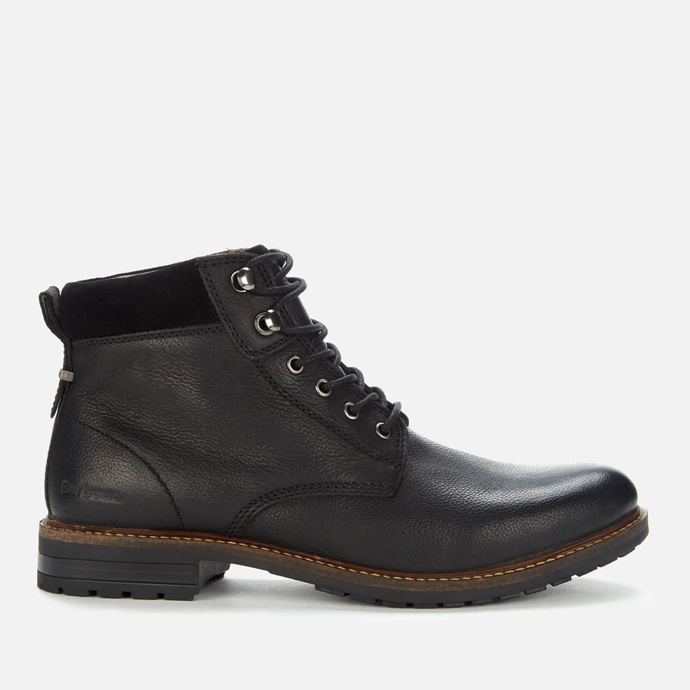 Barbour Men's Wolsingham Weatherproof Leather Lace Up Boots - Black Image 1