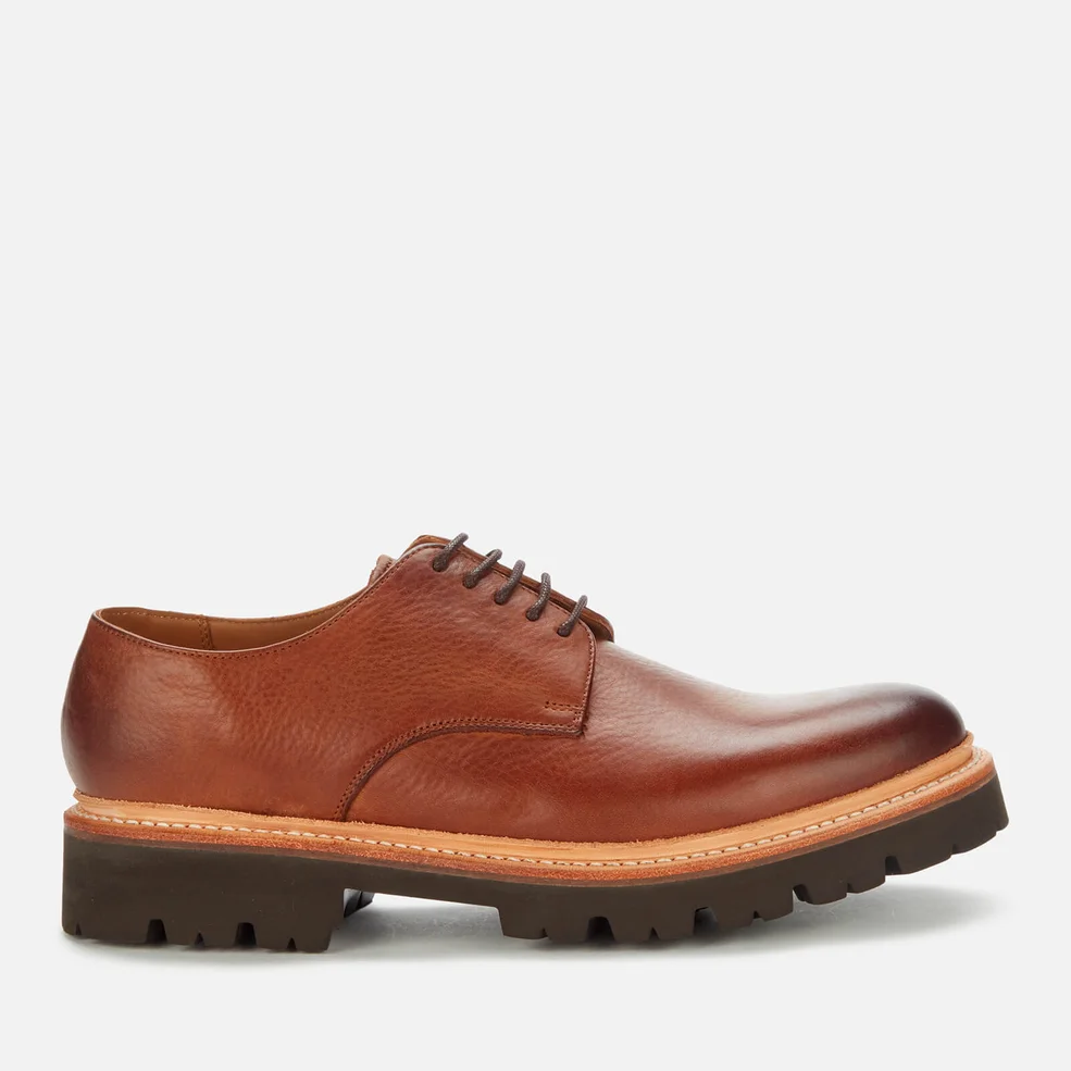 Grenson Men's Curt Leather Derby Shoes - Washed Walnut Image 1