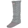 Hunter Women's Chunky Cable Long Cuff Welly Socks - Soft Grey - Image 1