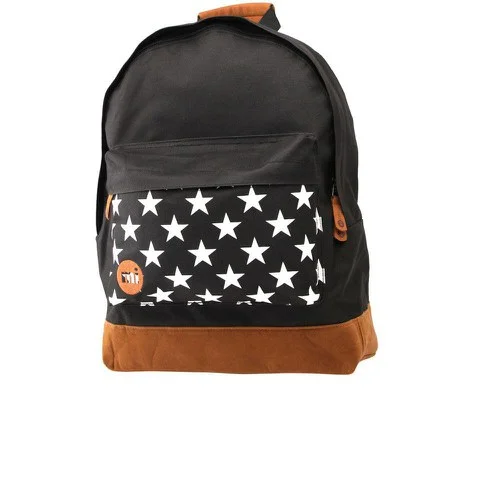 Mi-Pac Star Print Backpack - Black Image 1