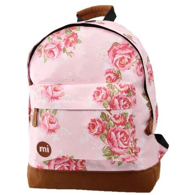 Mi-Pac Floral Pink Rose Print Backpack