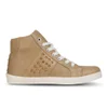 Love Sole Women's Studded High Top Trainers - Beige - Image 1
