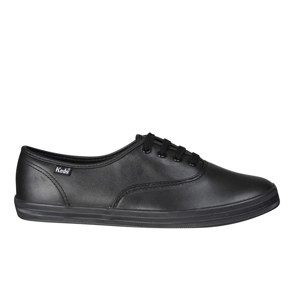 Keds Women's Champion CVO Leather Trainers - Black Image 1