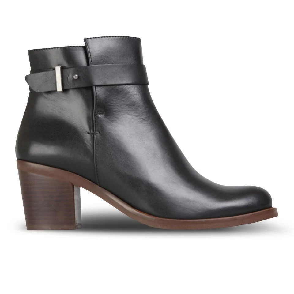 KG Kurt Geiger Women's Sasha Heeled Leather Ankle Boots - Black Image 1