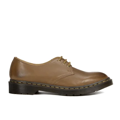 Dr. Martens Men's Milled Dorian 3-Eye Leather Shoes - Brown