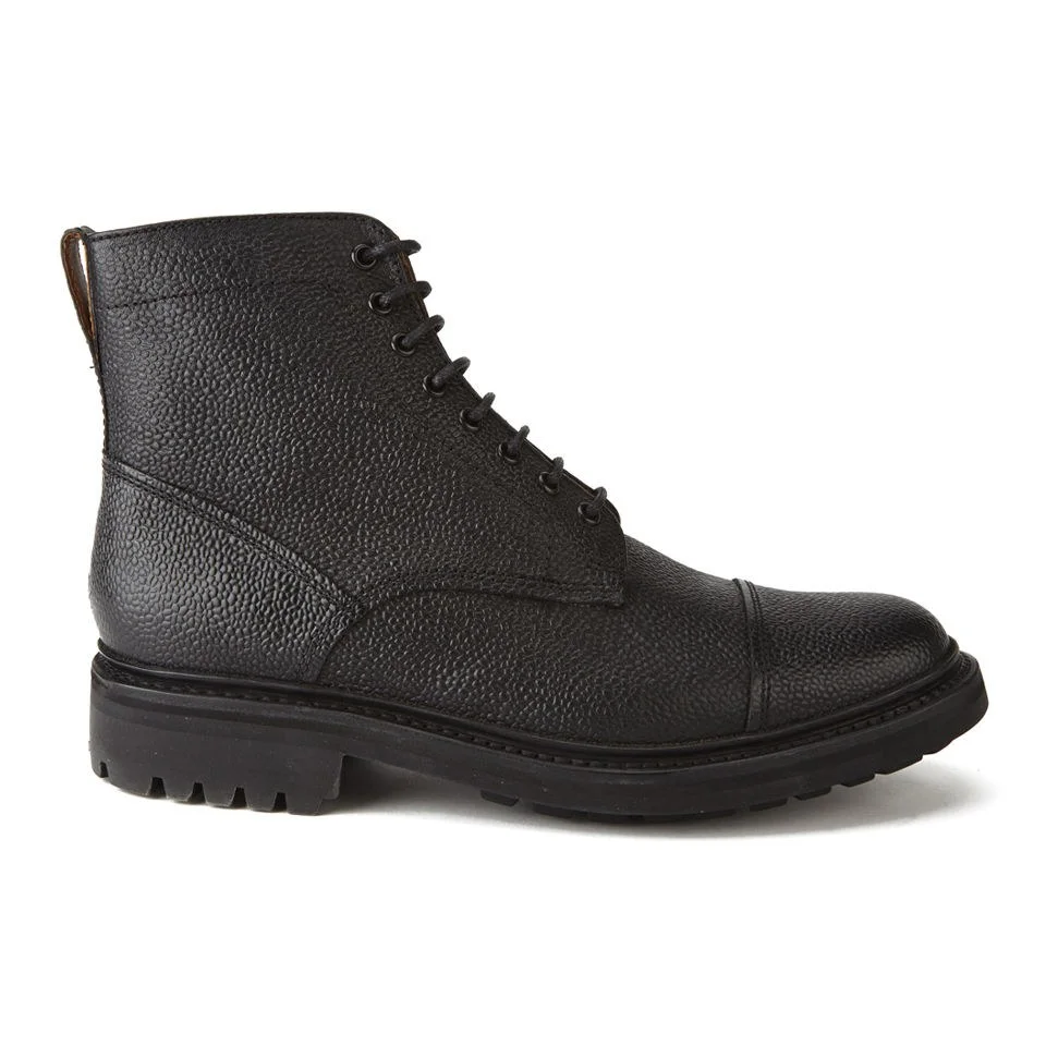 Grenson Men's Joseph Lace-Up Leather Boots - Black Grain Image 1