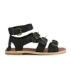 Hudson London Women's Newton Buckle Flat Leather Sandals - Black - Image 1