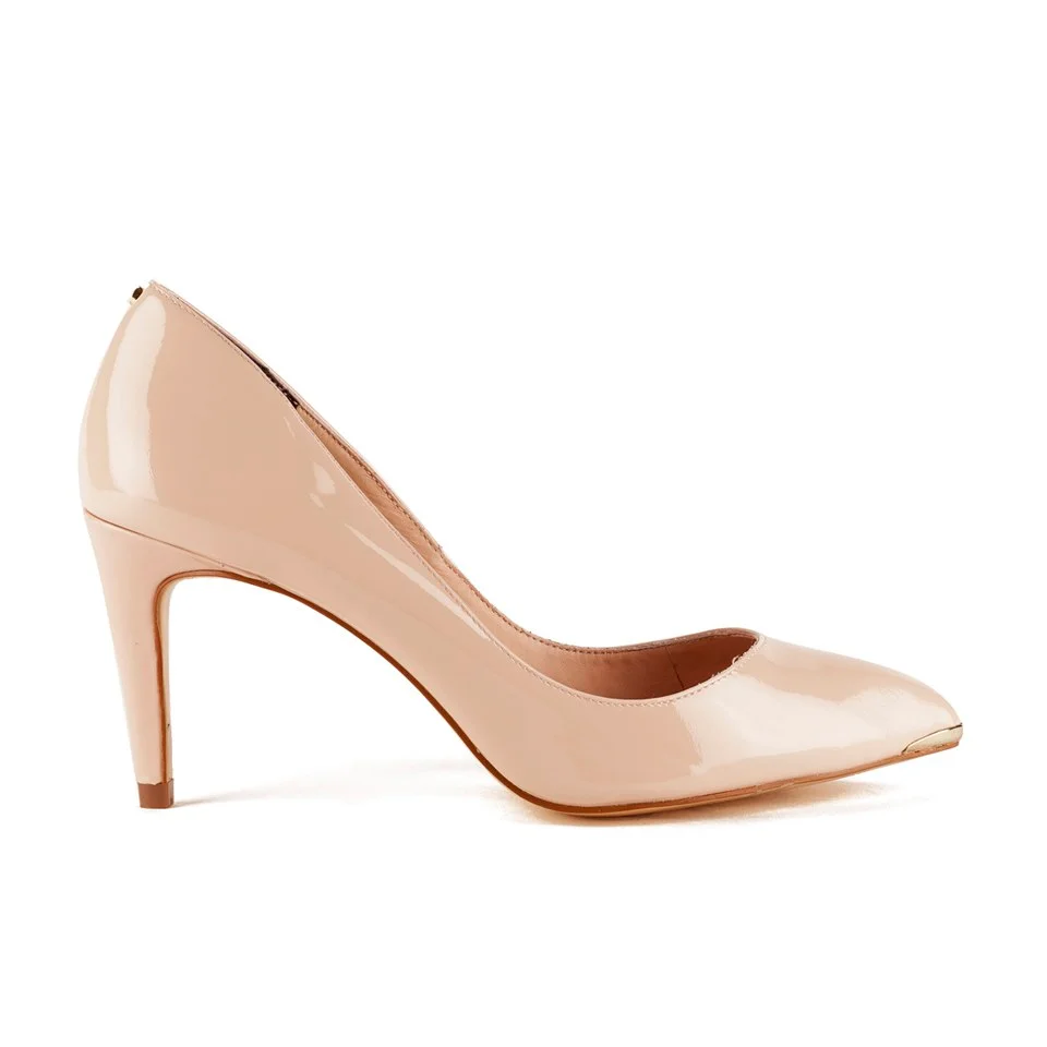 Ted Baker Women's Monirra Patent Leather Court Shoes - Nude Image 1