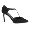 BOSS Hugo Boss Women's Blumie-S T-Bar Leather Pointed Court Shoes - Black - Image 1