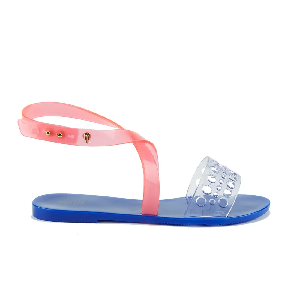 Melissa Women's Tasty Flat Sandals - Clear/Pink Image 1