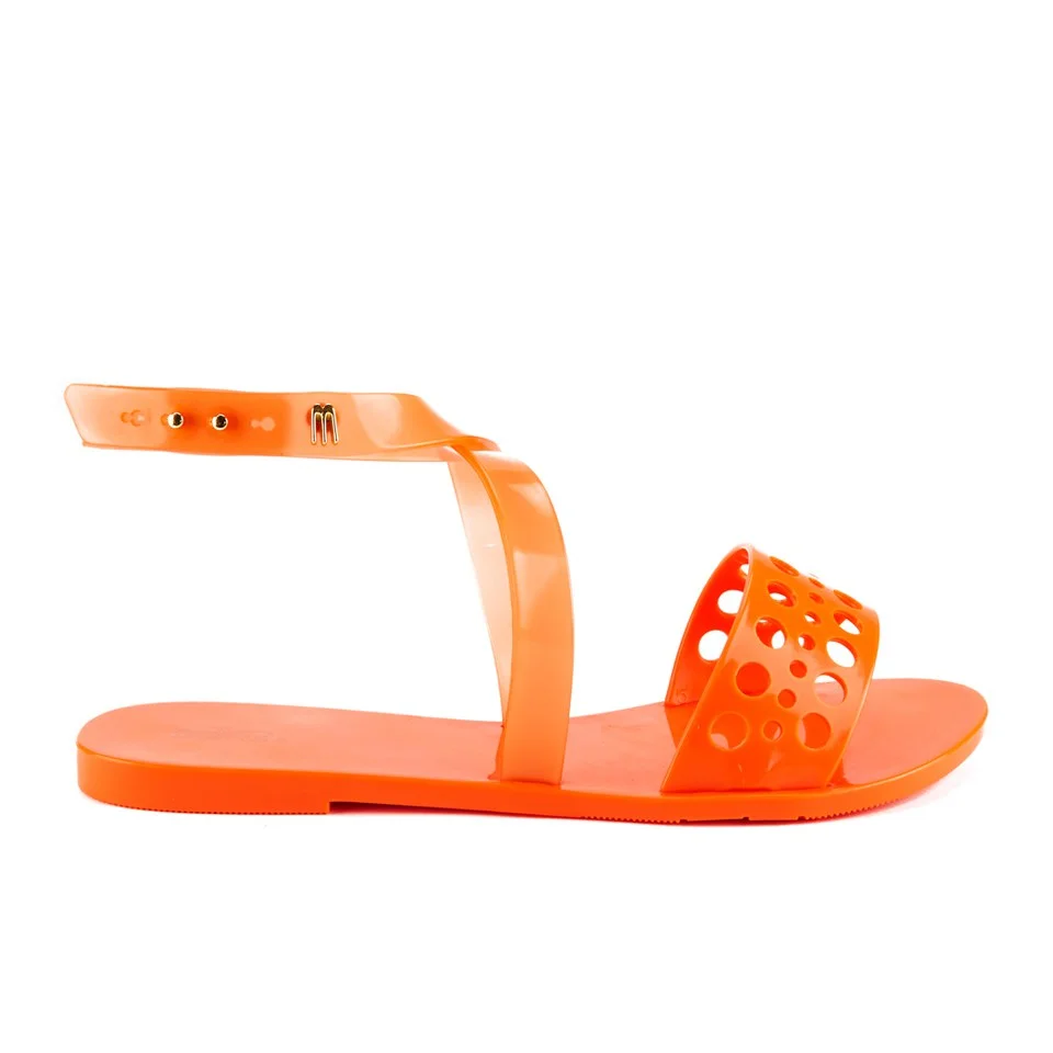 Melissa Women's Tasty Flat Sandals - Orange Neon Image 1