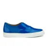 Folk Women's Isa Patent Leather/Suede Plimsoll Trainers - Blue - Image 1