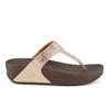 FitFlop Women's Aztec Chada Suede Toe Post Sandals - Rose Gold - Image 1