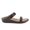 FitFlop Women's Banda Leather Slide Sandals - Black - Image 1