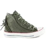 Converse Women's Chuck Taylor All Star Canvas Tri-Zip Hi-Top Trainers - Surplus Green - Image 1