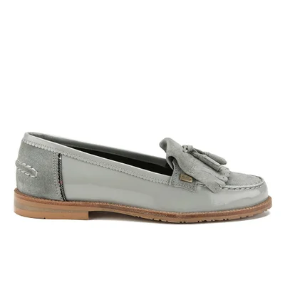 Barbour Women's Amber Suede Tassel Loafers - Soft Grey