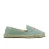 Soludos Women's Flamingo Embroidery Espadrille Canvas Smoking Slippers - Light Chambray - Image 1