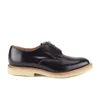 YMC Men's Crepe Sole Zip Front Leather Shoes - Navy - Image 1