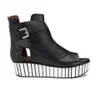 Thakoon Addition Women's Sky 2 Leather Peep Toe Flatform Boots - Black - Image 1