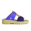See By Chloé Women's Leather Flat Sandals - Blue - Image 1