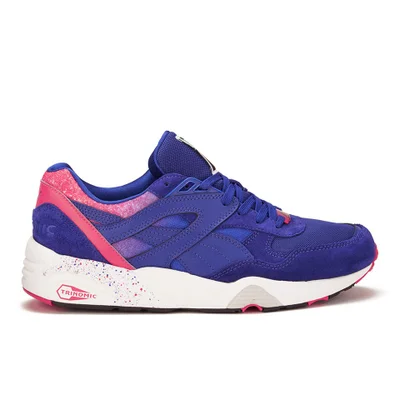Puma Men's R698 Splatter Trainers - Blue/Teaberry Red