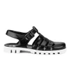 JuJu Women's Maxi Jelly Sandals - Black/White - Image 1