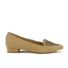 Ravel Women's Anaconda Suede Pointed Flat Shoes - Tan - Image 1