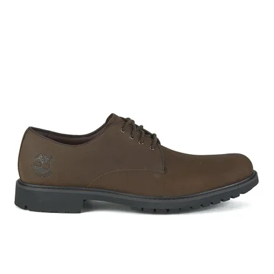 Timberland Men's Earthkeepers Stormbuck Plain Toe Oxford Shoes - Burnished Dark Brown Oiled