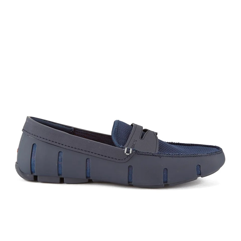 SWIMS Men's Penny Loafers - Navy Image 1