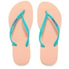 Havaianas Women's Slim Logo Flip Flops - Light Pink - Image 1