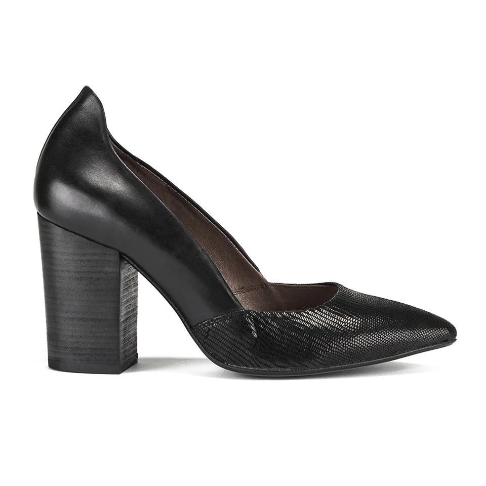 Hudson London Women's Assisi Heeled Court Shoes - Black Image 1
