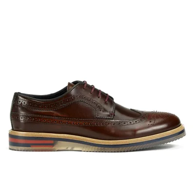 Ted Baker Men's Brundll High Shine Leather Brogue Shoes - Brown