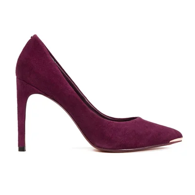 Ted Baker Women's Neevo 4 Suede Pointed Court Shoes - Dark Purple