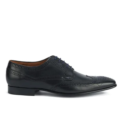 Paul Smith Shoes Men's Aldrich Leather Wingtip Derby Shoes - Black