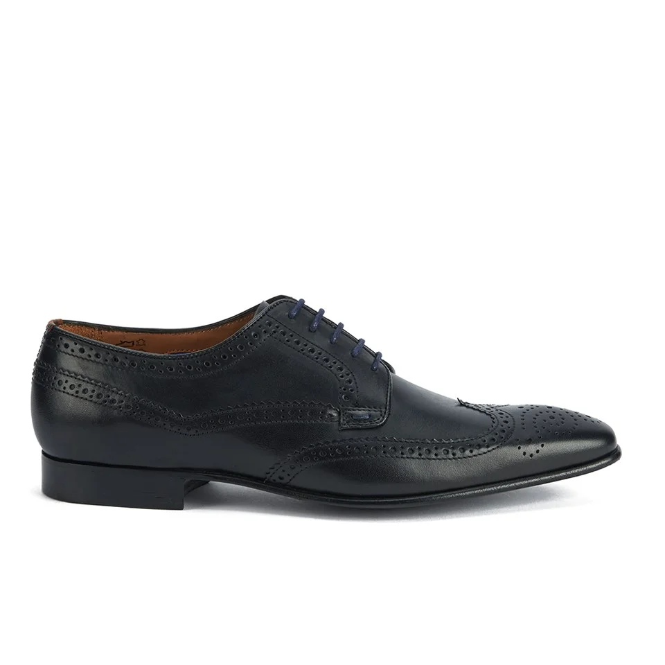 Paul Smith Shoes Men's Aldrich Leather Wingtip Derby Shoes - Black Image 1