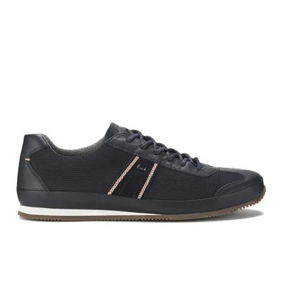 Paul Smith Shoes Men's Fuzz Mesh/Leather Trainers - Navy