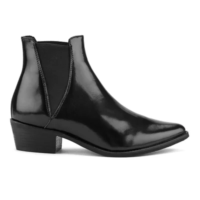 Steve Madden Women's Anyml Pointed Leather Chelsea Boots - Black