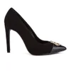 Love Moschino Women's Suede Pointed Buckle Court Shoes - Black - Image 1