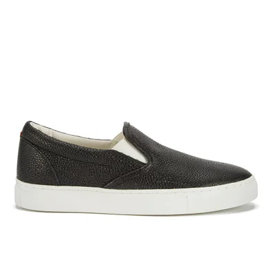 HUGO Women's Cleah-R Slip On Leather Trainers - Black