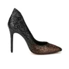 Ted Baker Women's Kimkee Heeled Court Shoes - Black/Gold Satin - Image 1