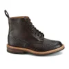 Knutsford by Tricker's Men's Stow Leather Brogue Boots - Dark Brown - Image 1
