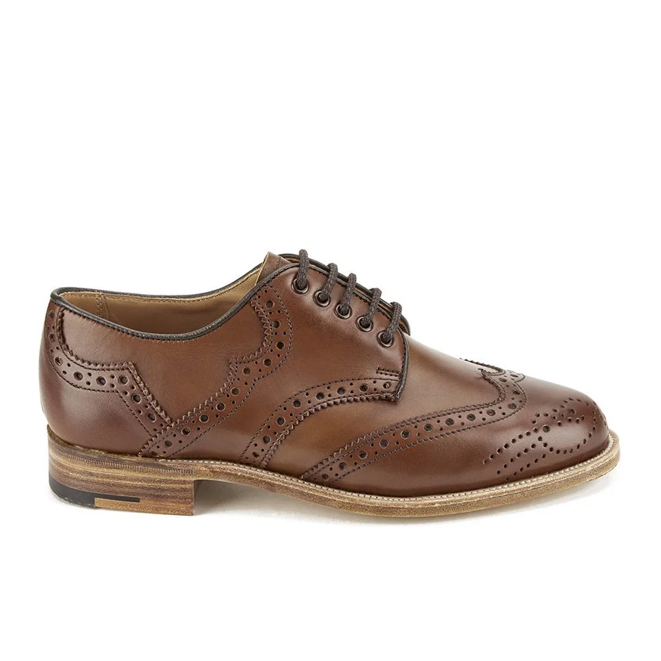 Knutsford by Tricker's Women's Leather Brogue Shoes - Beechnut Image 1