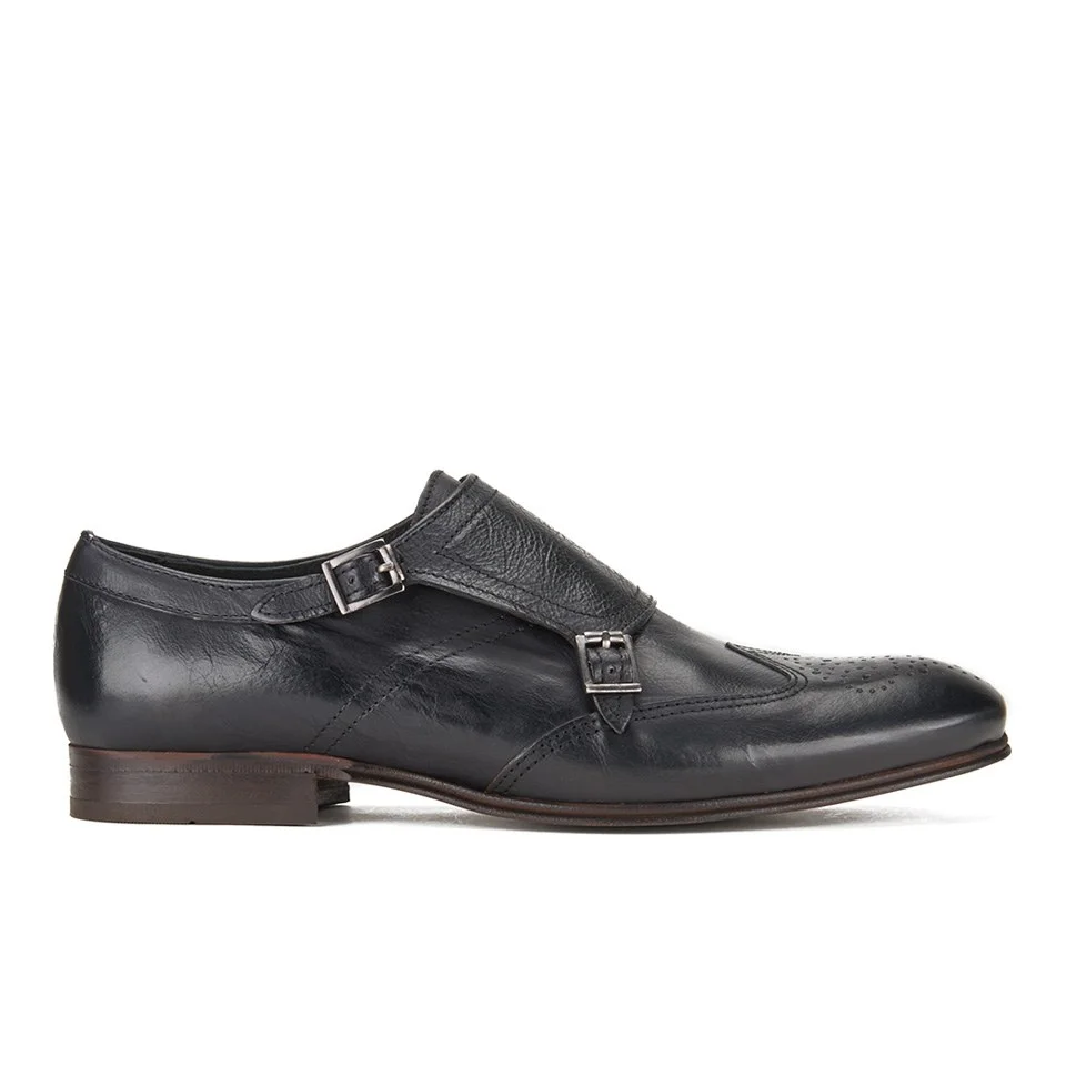 Hudson London Men's Welch Double Buckle Leather Brogues - Black Image 1