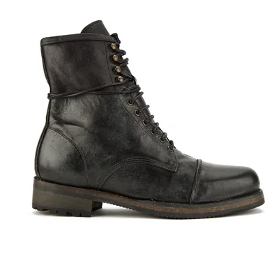 Hudson London Men's Thruxton Leather Lace Up Boots - Black