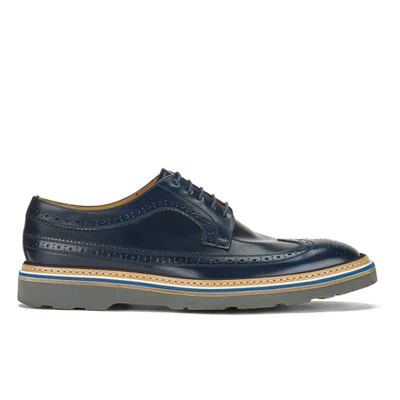 Paul Smith Shoes Men's Grand Leather Brogues - Navy City Soft
