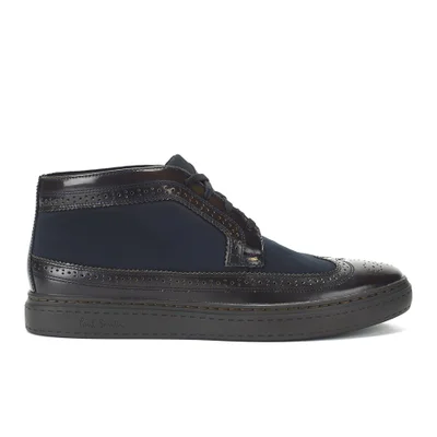 Paul Smith Shoes Men's Portloe Leather/Suede Brogue Boots - Black