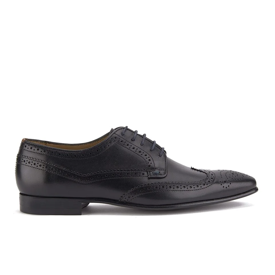 Paul Smith Shoes Men's Aldrich Wingtip Leather Derby Brogues - Black Image 1