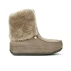 FitFlop Women's Mukluk Moc Cuff Suede Shearling Lined Boots - Bungee Cord - Image 1