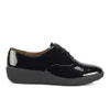 FF2 by FitFlop Women's F-Pop Patent Oxford Lace Up Shoes - All Black - Image 1