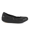 FF2 by FitFlop Women's F-Pop Leather Ballerina Flats - All Black - Image 1